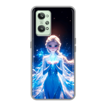 Силиконовый чехол на Realme GT2 с принтом Холодное сердце Frozen