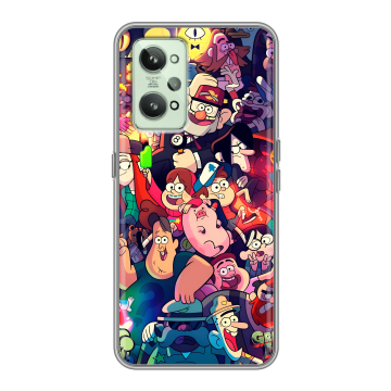 Силиконовый чехол на Realme GT2 с принтом Gravity Falls Гравити Фолз