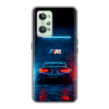 Силиконовый чехол на Realme GT2 с принтом BMW БМВ