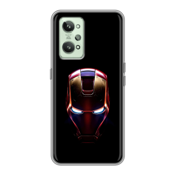 Силиконовый чехол на Realme GT2 с принтом IronMan Железный человек