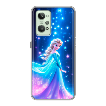 Силиконовый чехол на Realme GT2 с принтом Холодное сердце Frozen