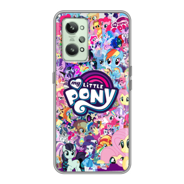 Силиконовый чехол на Realme GT2 с принтом My little pony Дружба чудо