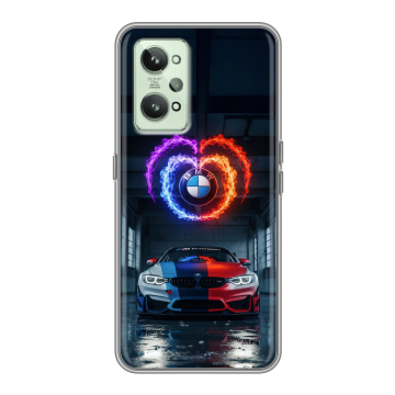 Силиконовый чехол на Realme GT2 с принтом BMW БМВ