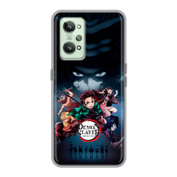 Силиконовый чехол на Realme GT2 с принтом Demon Slayer Клинок рассекающий демонов Силиконовый чехол на Realme GT2 с принтом Demon Slayer Клинок рассекающий демонов
