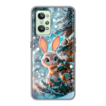 Силиконовый чехол на Realme GT2 с принтом Новый год Силиконовый чехол на Realme GT2 с принтом Новый год
