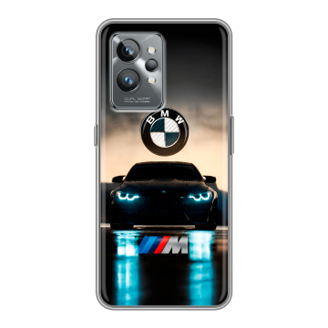 Силиконовый противоударный чехол на Realme GT2 Pro с принтом БМВ BMW Силиконовый противоударный чехол на Realme GT2 Pro с принтом БМВ BMW