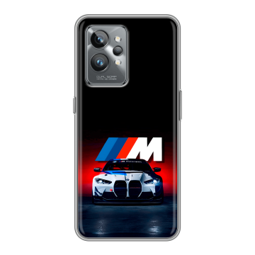 Силиконовый противоударный чехол на Realme GT2 Pro с принтом БМВ BMW Силиконовый противоударный чехол на Realme GT2 Pro с принтом БМВ BMW