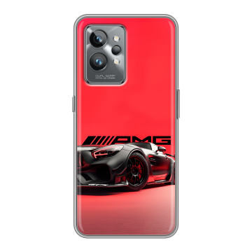 Силиконовый противоударный чехол на Realme GT2 Pro с принтом Мерседес Mercedes AMG Силиконовый противоударный чехол на Realme GT2 Pro с принтом Мерседес Mercedes AMG