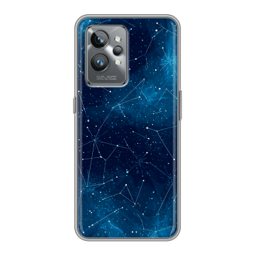 Силиконовый противоударный чехол на Realme GT2 Pro с принтом Космос звезды Силиконовый противоударный чехол на Realme GT2 Pro с принтом Космос звезды