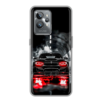 Силиконовый противоударный чехол на Realme GT2 Pro с принтом BMW БМВ Силиконовый противоударный чехол на Realme GT2 Pro с принтом BMW БМВ