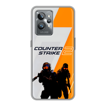 Силиконовый противоударный чехол на Realme GT2 Pro с принтом Counter Strike Силиконовый противоударный чехол на Realme GT2 Pro с принтом Counter Strike