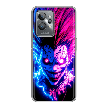 Силиконовый противоударный чехол на Realme GT2 Pro с принтом Death note Тетрадь смерти Силиконовый противоударный чехол на Realme GT2 Pro с принтом Death note Тетрадь смерти