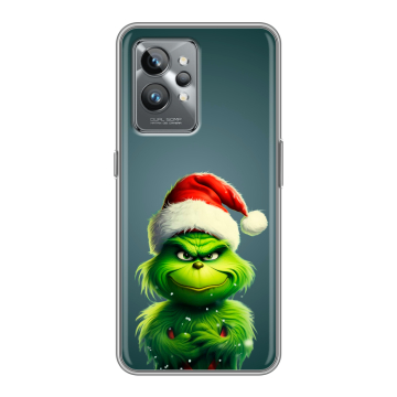Силиконовый противоударный чехол на Realme GT2 Pro с принтом Новый год Силиконовый противоударный чехол на Realme GT2 Pro с принтом Новый год