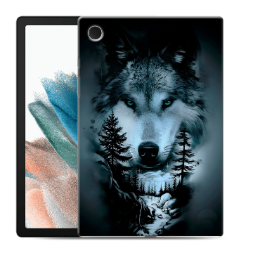 Силиконовый чехол на Samsung Galaxy Tab A8 10.5 (2021) с принтом Лесной волк