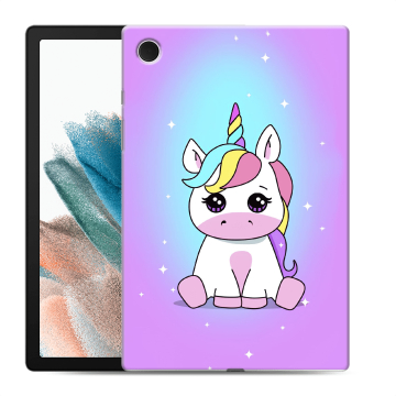 Силиконовый чехол на планшета Samsung Galaxy Tab A8 10.5 (2021) с принтом Единорог