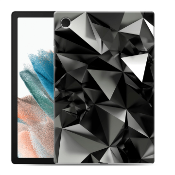 Силиконовый чехол на планшета Samsung Galaxy Tab A8 10.5 (2021) с принтом Черные кристаллы