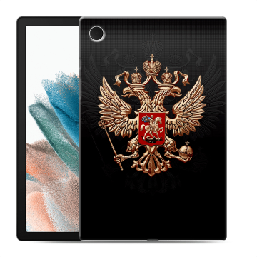 Силиконовый чехол на планшета Samsung Galaxy Tab A8 10.5 (2021) с принтом Герб России