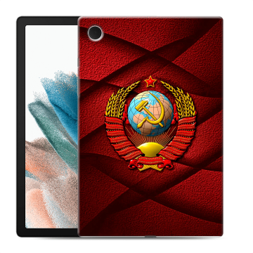 Силиконовый чехол на планшета Samsung Galaxy Tab A8 10.5 (2021) с принтом Герб СССР