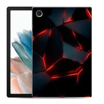 Силиконовый чехол на планшета Samsung Galaxy Tab A8 10.5 (2021) с принтом Яркие абстракции
