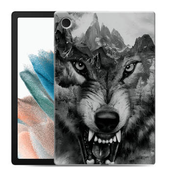 Силиконовый чехол на планшета Samsung Galaxy Tab A8 10.5 (2021) с принтом Волк