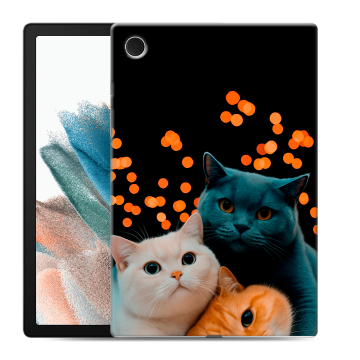 Силиконовый чехол на планшета Samsung Galaxy Tab A8 10.5 (2021) с принтом Кошки