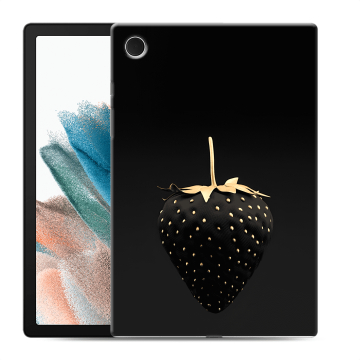 Силиконовый чехол на планшета Samsung Galaxy Tab A8 10.5 (2021) с принтом Черная клубника