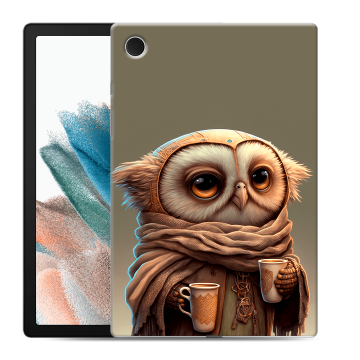 Силиконовый чехол на планшета Samsung Galaxy Tab A8 10.5 (2021) с принтом Сова