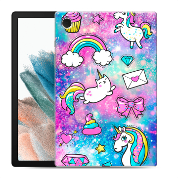 Силиконовый чехол на Samsung Galaxy Tab A8 10.5 (2021) с принтом Единороги