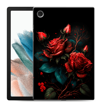 Силиконовый чехол на Samsung Galaxy Tab A8 10.5 (2021) с принтом Розы красные Силиконовый чехол на Samsung Galaxy Tab A8 10.5 (2021) с принтом Розы красные