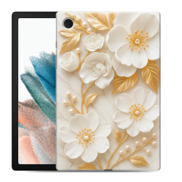 Силиконовый чехол на Samsung Galaxy Tab A8 10.5 (2021) с принтом Цветы Силиконовый чехол на Samsung Galaxy Tab A8 10.5 (2021) с принтом Цветы