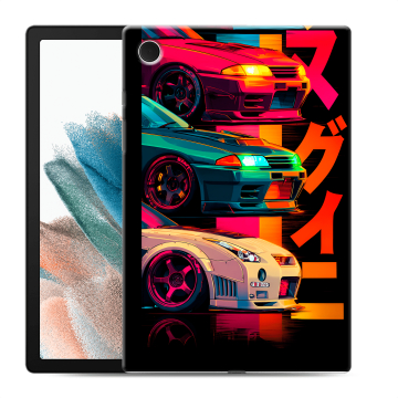 Силиконовый чехол на Samsung Galaxy Tab A8 10.5 (2021) с принтом Гоночные машины Силиконовый чехол на Samsung Galaxy Tab A8 10.5 (2021) с принтом Гоночные машины