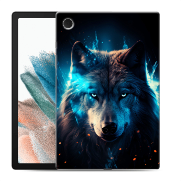 Силиконовый чехол на Samsung Galaxy Tab A8 10.5 (2021) с принтом Волк ночной