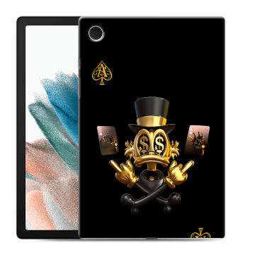 Силиконовый чехол на Samsung Galaxy Tab A8 10.5 (2021) с принтом Золотой скрудж макдак