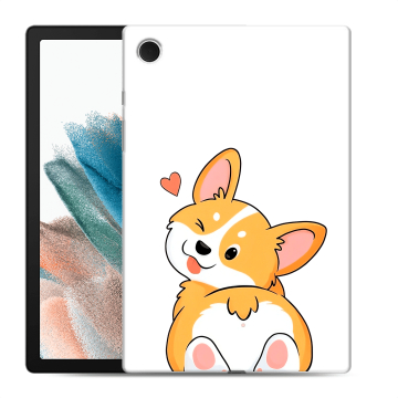 Силиконовый чехол на Samsung Galaxy Tab A8 10.5 (2021) с принтом Корги Силиконовый чехол на Samsung Galaxy Tab A8 10.5 (2021) с принтом Корги