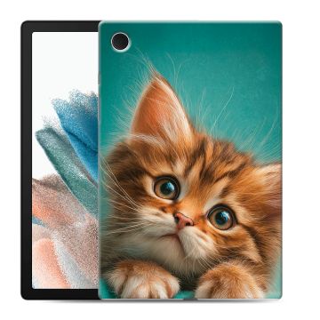 Силиконовый чехол на Samsung Galaxy Tab A8 10.5 (2021) с принтом котенок Силиконовый чехол на Samsung Galaxy Tab A8 10.5 (2021) с принтом котенок