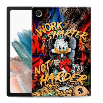 Силиконовый чехол на Samsung Galaxy Tab A8 10.5 (2021) с принтом Дональд Дак Деньги Силиконовый чехол на Samsung Galaxy Tab A8 10.5 (2021) с принтом Дональд Дак Деньги