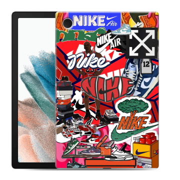 Силиконовый чехол на Samsung Galaxy Tab A8 10.5 (2021) с принтом Найк Nike яркий Силиконовый чехол на Samsung Galaxy Tab A8 10.5 (2021) с принтом Найк Nike яркий