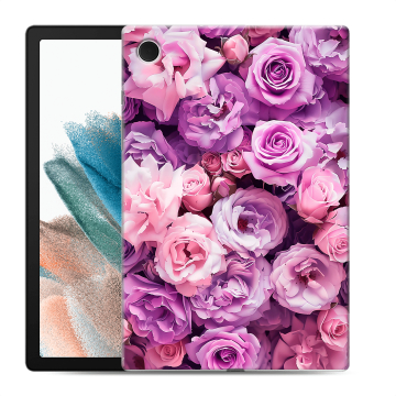 Силиконовый чехол на Samsung Galaxy Tab A8 10.5 (2021) с принтом лавандовые розы
