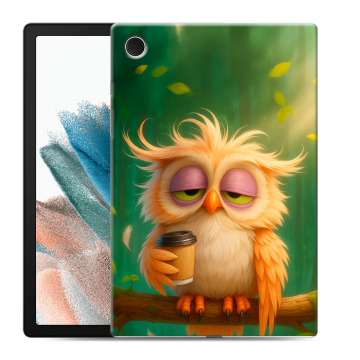 Силиконовый чехол на Samsung Galaxy Tab A8 10.5 (2021) с принтом сова Силиконовый чехол на Samsung Galaxy Tab A8 10.5 (2021) с принтом сова