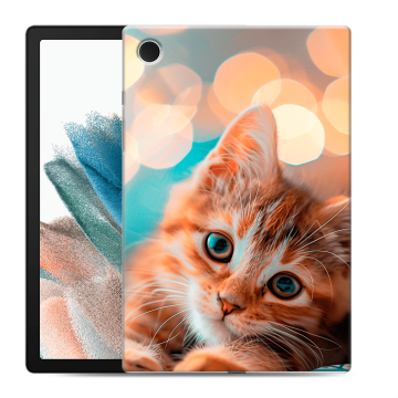 Силиконовый чехол на Samsung Galaxy Tab A8 10.5 (2021) с принтом котик Силиконовый чехол на Samsung Galaxy Tab A8 10.5 (2021) с принтом котик