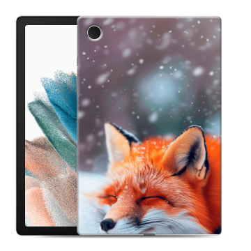 Силиконовый чехол на Samsung Galaxy Tab A8 10.5 (2021) с принтом лиса Силиконовый чехол на Samsung Galaxy Tab A8 10.5 (2021) с принтом лиса