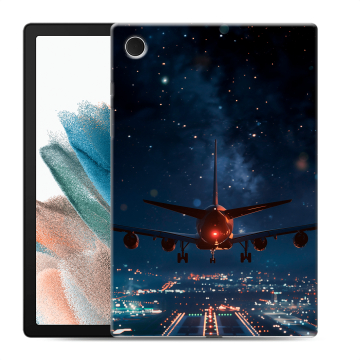 Силиконовый чехол на Samsung Galaxy Tab A8 10.5 (2021) с принтом самолет Силиконовый чехол на Samsung Galaxy Tab A8 10.5 (2021) с принтом самолет