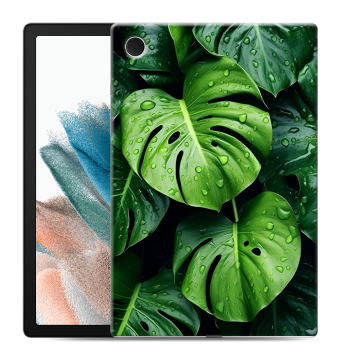 Силиконовый чехол на Samsung Galaxy Tab A8 10.5 (2021) с принтом Листья Силиконовый чехол на Samsung Galaxy Tab A8 10.5 (2021) с принтом Листья