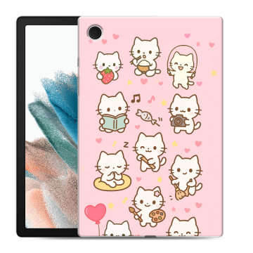Силиконовый чехол на Samsung Galaxy Tab A8 10.5 (2021) с принтом Hello Kitty Хелоу Кити Силиконовый чехол на Samsung Galaxy Tab A8 10.5 (2021) с принтом Hello Kitty Хелоу Кити