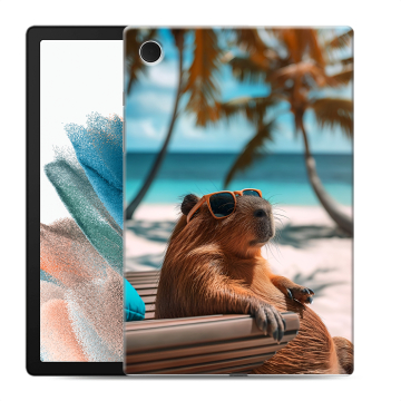 Силиконовый чехол на Samsung Galaxy Tab A8 10.5 (2021) с принтом Капибара Силиконовый чехол на Samsung Galaxy Tab A8 10.5 (2021) с принтом Капибара