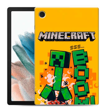 Силиконовый чехол на Samsung Galaxy Tab A8 10.5 (2021) с принтом Майнкрафт Minecraft Силиконовый чехол на Samsung Galaxy Tab A8 10.5 (2021) с принтом Майнкрафт Minecraft