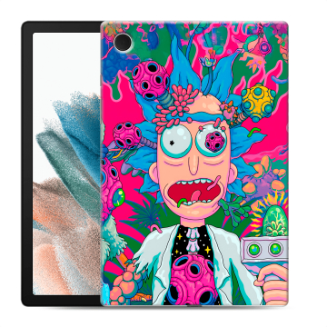 Силиконовый чехол на Samsung Galaxy Tab A8 10.5 (2021) с принтом Рик и Морти Rick Morty Силиконовый чехол на Samsung Galaxy Tab A8 10.5 (2021) с принтом Рик и Морти Rick Morty