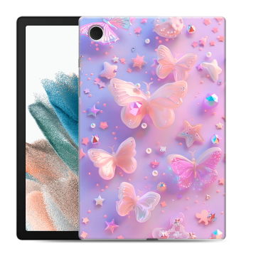 Силиконовый чехол на Samsung Galaxy Tab A8 10.5 (2021) с принтом Бабочки