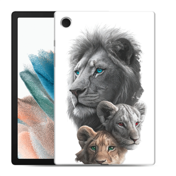 Силиконовый чехол на Samsung Galaxy Tab A8 10.5 (2021) с принтом Львы