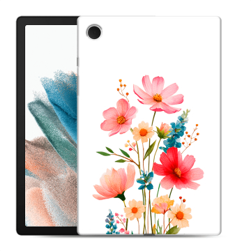 Силиконовый чехол на Samsung Galaxy Tab A8 10.5 (2021) с принтом Цветы
